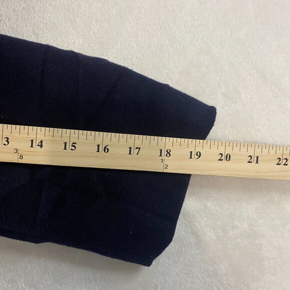 L.L. Bean Peacoat Size 20 Reg Navy Double Breasted Wool Cashmere Thinsulate - Picture 16 of 16